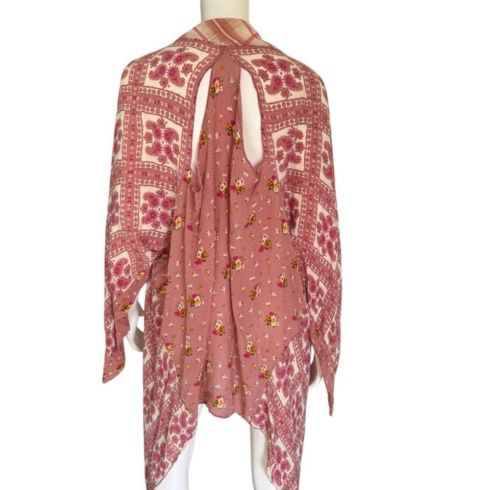 Free People American Pie Patchwork Kimono – Creme Combo Free People - Picture 3 of 5